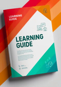 image of what appears to be a soft-covered textbook style book. Text on cover reads "LEARNING GUIDE"